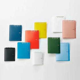 日本KING JIM锦宫/对折式活页本/可换替芯/轻薄商务/学习/会议记录/日本文具大赏