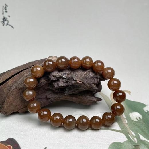 和田玉圆珠单圈-深色红糖尺寸9+ 商品图0