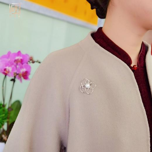 迎新年.十九年老店新装开业双庆福利 | 三生石“绽放”心中的花 珍珠多用胸针 商品图11