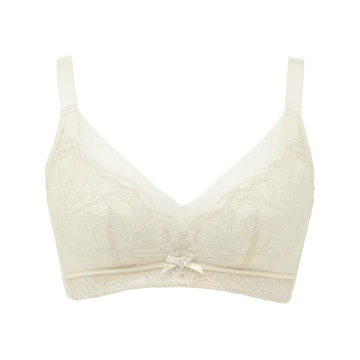 都市丽人舒软挺塑调整型内衣BC薄3/4杯蕾丝塑身文胸四排树脂胶圈LJ32A8 商品图4