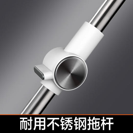 【大卫 拖把专家】D5 拖把不锈钢双驱动免手洗旋转拖把桶甩干地拖墩布 商品图4