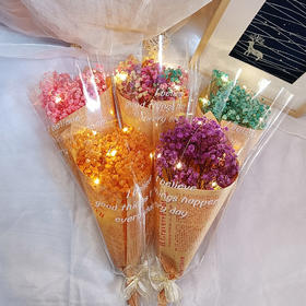 520七夕情人节永生满天星干花束仿真花成品礼品 snn07