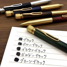 樱花黄铜笔/sakura craft lab 001/啫喱墨水复古宝珠笔/高档男士商务签字笔/日本文具大赏