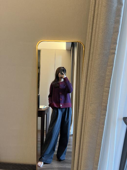 新紫红羊绒衫 商品图4