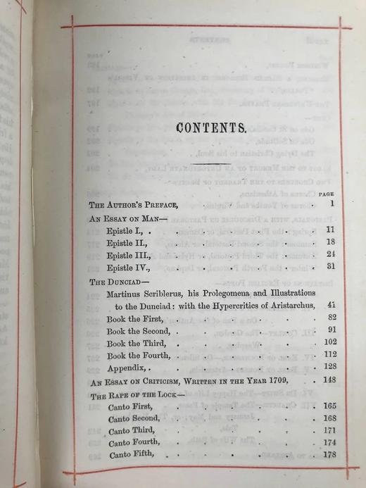 1878年 蒲柏诗集 约10余幅版画插图 漆布精装32开 商品图4