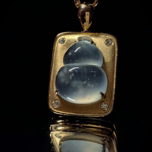 【福禄平安】玻璃种翡翠葫芦项坠 商品图2