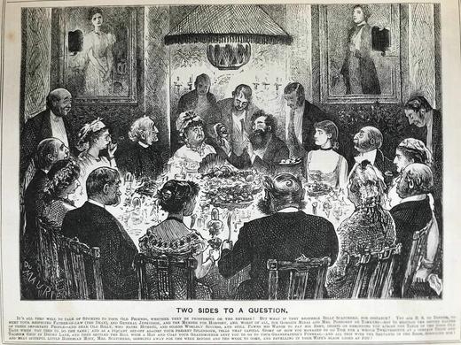 含藏书票！1880年 英国讽刺漫画杂志《笨拙》 数百幅插图 漆布精装16开 商品图10