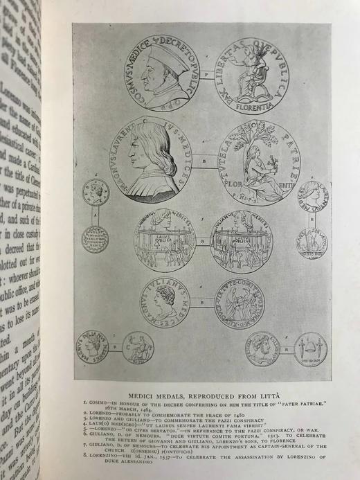 1908年 洛伦佐与佛罗伦萨的黄金时代 24幅插图 漆布精装大32开 商品图13