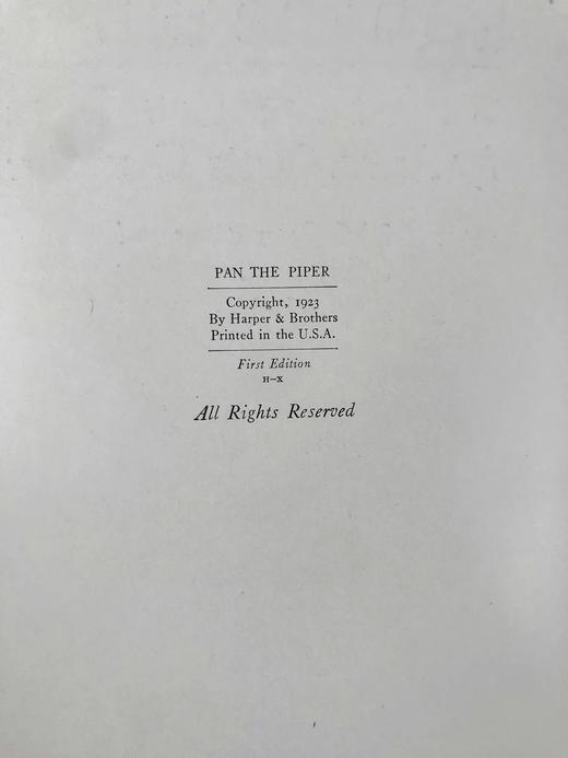 1923年 安娜·钱斯勒《吹笛手潘与其他故事》 约百幅插图 漆布精装18开 商品图3