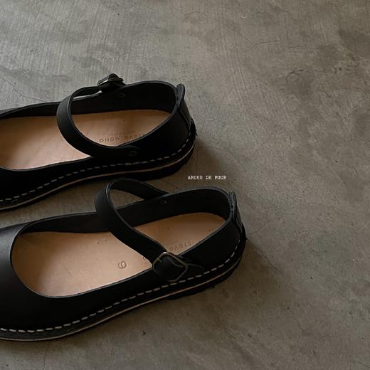 STEVE MONO 植物鞣制手工皮鞋(黑色) 商品图1