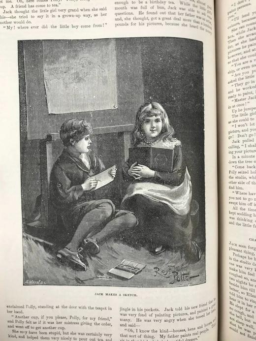 1899年 居家礼拜日杂志 数百幅插图（含多幅彩色） 漆布精装16开 商品图8