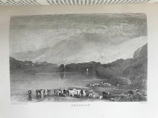 1866年 司各特诗集 约20幅透纳版画插图 真皮精装16开 商品图5