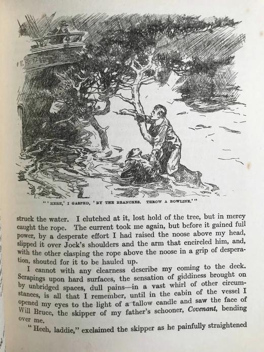 约20世纪早期 男孩故事书 数十幅插图（含多幅彩色） 布脊精装18开 商品图14