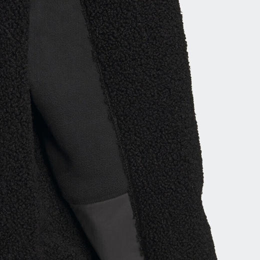 阿迪达斯 （adidas）三叶草抓绒衣新年款男春季户外保暖夹克仿羊羔绒运动外套HY7285 商品图3