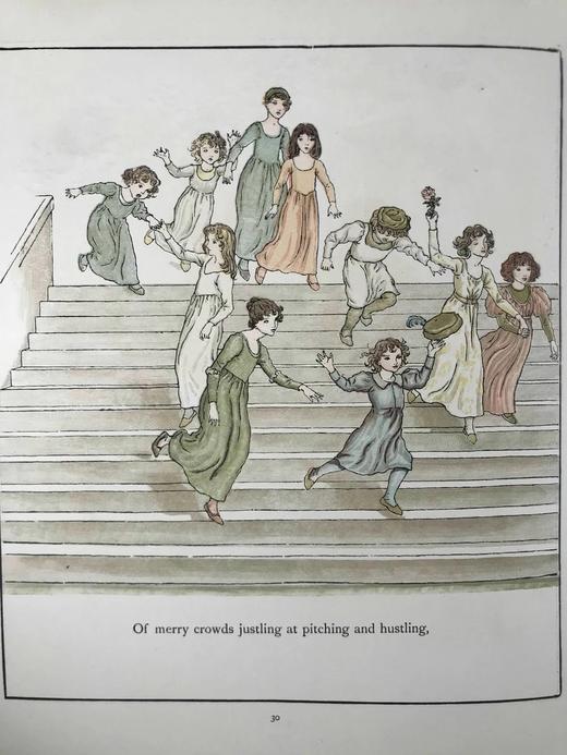 约20世纪早期 哈梅林的吹笛人 凯特·格林纳威约50幅彩色插图 精装16开 商品图9