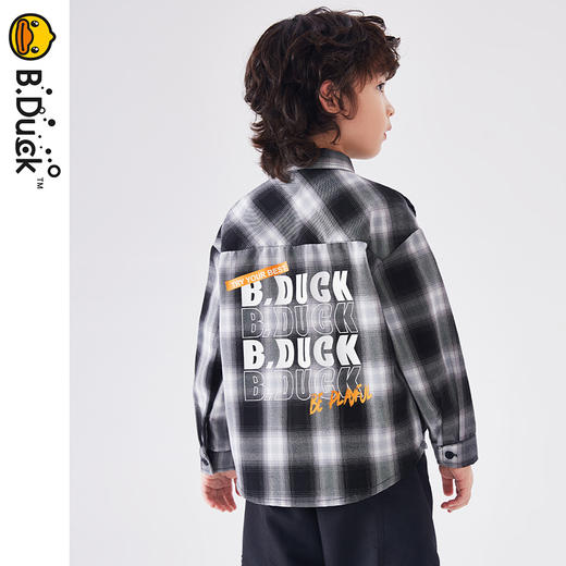 B.Duck小黄鸭童装春季长袖衬衫105-150 BF1410021 商品图2