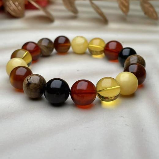 琥珀手串-单圈缅珀多宝11 商品图0