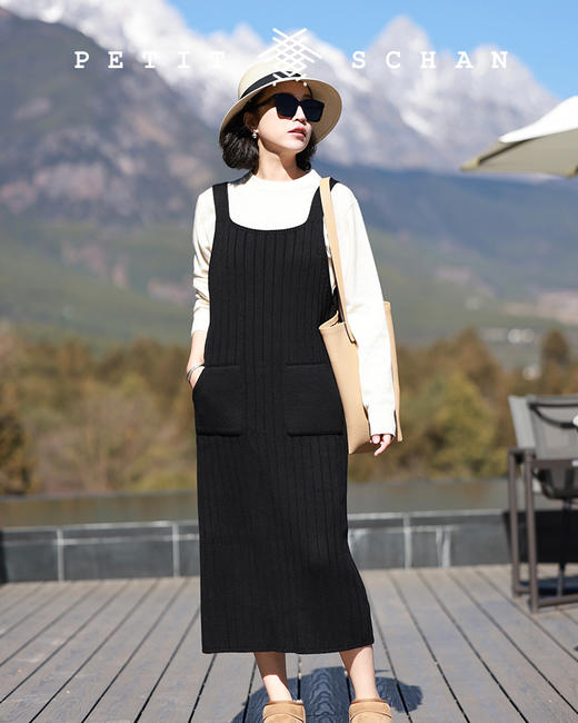 PETIT SCHAN小闪 CLO#179 dear shadow 亲密的影子 超细美丽诺羊毛棉针织背心裙 商品图0