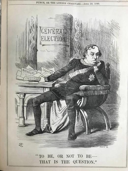 含藏书票！1880年 英国讽刺漫画杂志《笨拙》 数百幅插图 漆布精装16开 商品图5