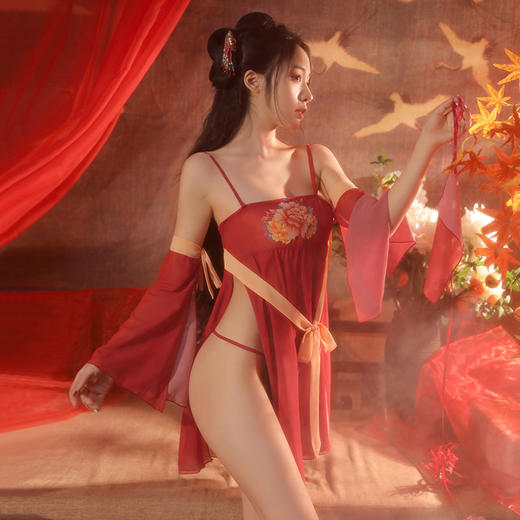 【古韵牡丹】飘逸 舞袖 性感情趣 内衣 汉服 古风 情趣内衣 型号：6884 商品图4