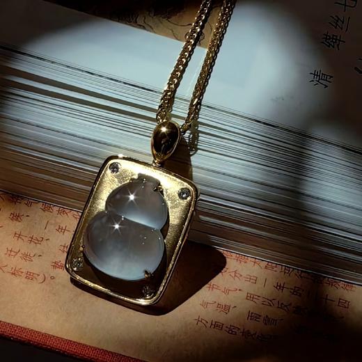 【福禄平安】玻璃种翡翠葫芦项坠 商品图5