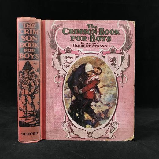 约20世纪早期 男孩故事书 数十幅插图（含多幅彩色） 布脊精装18开 商品图0