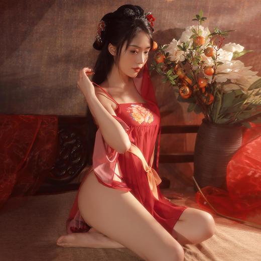 【古韵牡丹】飘逸 舞袖 性感情趣 内衣 汉服 古风 情趣内衣 型号：6884 商品图3