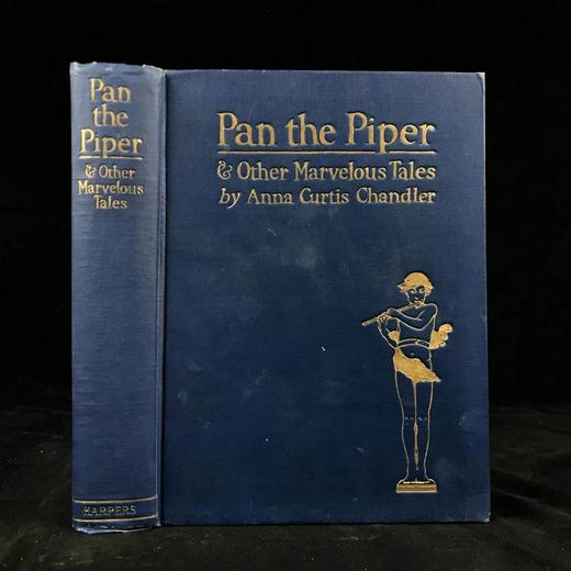 1923年 安娜·钱斯勒《吹笛手潘与其他故事》 约百幅插图 漆布精装18开 商品图0
