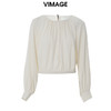 VIMAGE纬漫纪春季新款设计感小众修身气质小上衣V1913509 商品缩略图5
