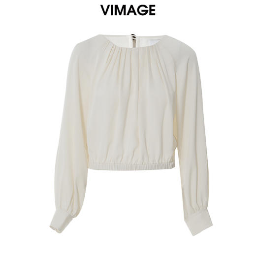 VIMAGE纬漫纪春季新款设计感小众修身气质小上衣V1913509 商品图5