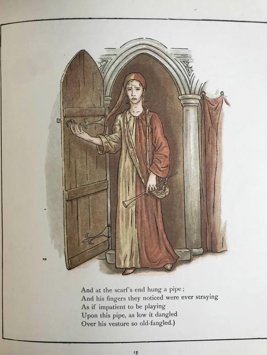 约20世纪早期 哈梅林的吹笛人 凯特·格林纳威约50幅彩色插图 精装16开 商品图14