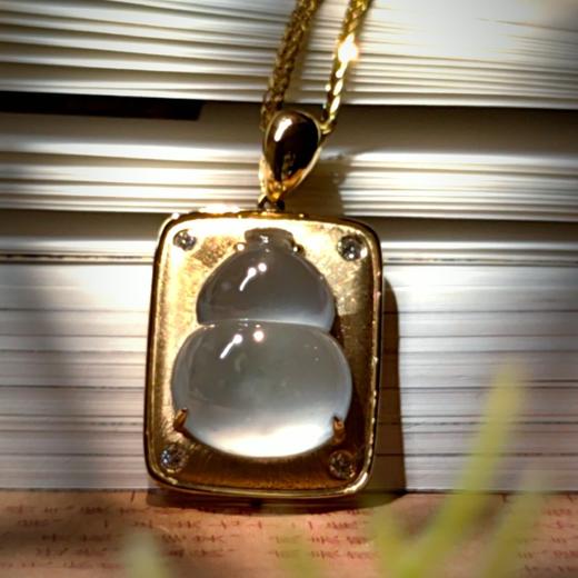 【福禄平安】玻璃种翡翠葫芦项坠 商品图6