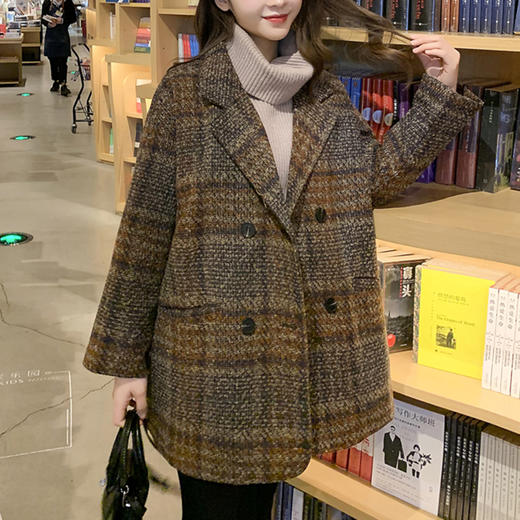 裁缝学苑AX31格子毛呢西装纸样毛呢大衣呢子外套女装毛呢服装打板 商品图2