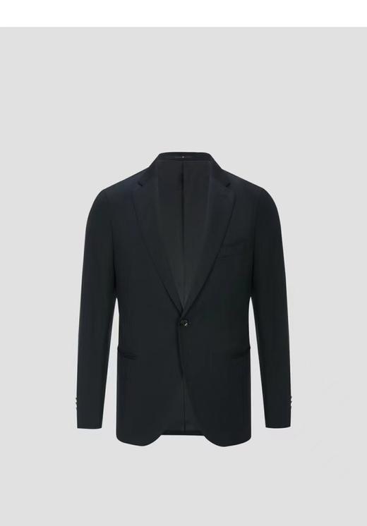 【Lampo蓝豹】B座6F |男士纯羊毛黑色商务正装超修身西服 商品图2