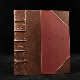 1914年 山脉的魅力 85幅插图 真皮精装18开