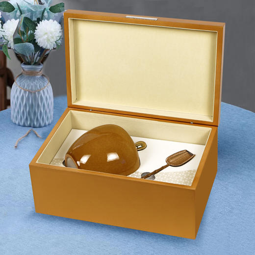 国粹小单【通版•黄色】145元一套 /一件10套/单瓷+茶勺约装半斤 商品图1