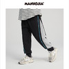 漫画家潮童装男童裤子2023春季新款时髦拼接撞色运动儿童束脚长裤 商品缩略图0