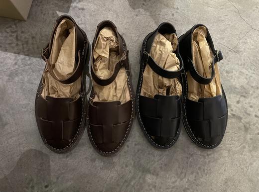 STEVE MONO 植物鞣制手工皮鞋 2色手工编织鞋(深棕37码6折) 商品图11