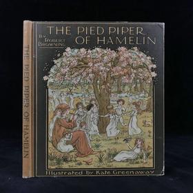 约20世纪早期 哈梅林的吹笛人 凯特·格林纳威约50幅彩色插图 精装16开