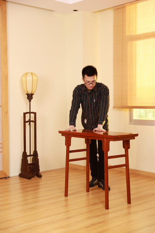 红桥红  家具严选  缅甸花梨（大果紫檀）【98/120 刀牙 平头案】 商品图9