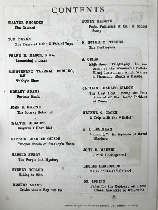 约20世纪早期 男孩故事书 数十幅插图（含多幅彩色） 布脊精装18开 商品图3