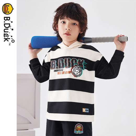 B.Duck小黄鸭童装春季带帽卫衣105-150 BF1408027 商品图0