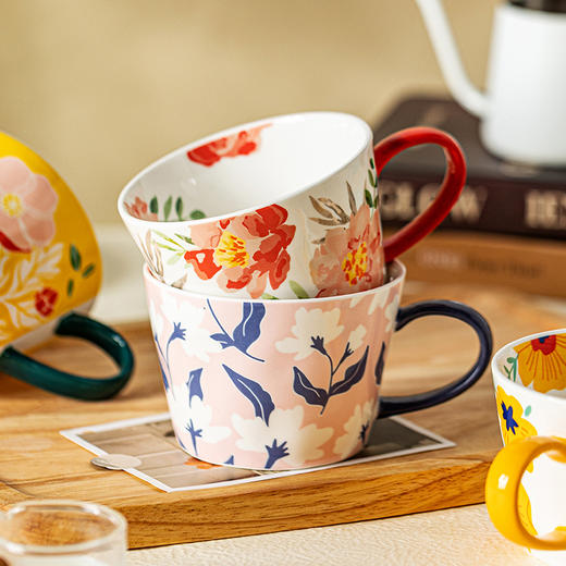 摩登主妇原创美式马克杯女生陶瓷水杯家用早餐杯办公室高颜值杯子 商品图0