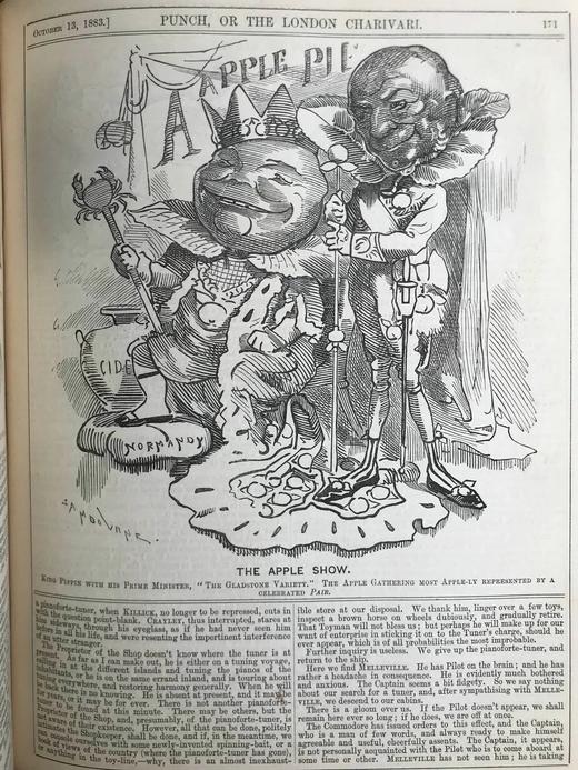 1883年 英国讽刺漫画杂志《笨拙》 数百幅插图 漆布精装16开 商品图11