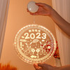 【LED圆盘3D春节彩灯】新年过年装饰灯小挂件2023兔年春节彩灯挂饰场景布置家用发光饰品 商品缩略图6