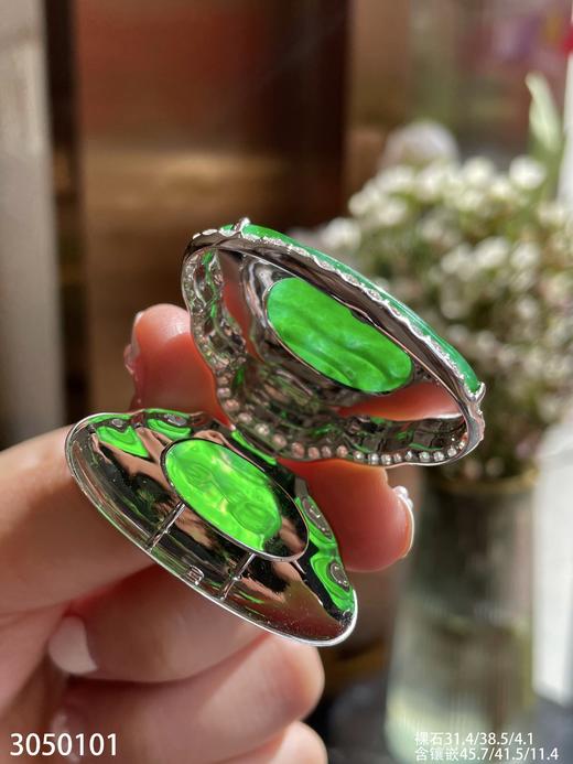 老坑高冰帝王绿佛公吊坠【3050101】具体价格微信咨询 商品图7