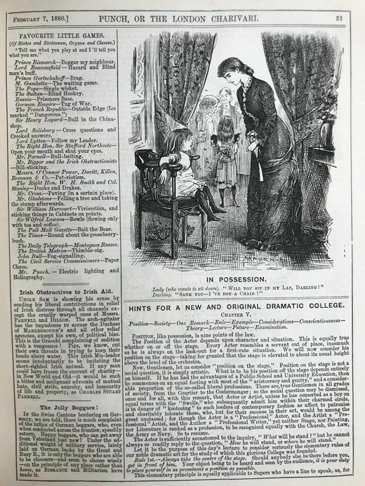 含藏书票！1880年 英国讽刺漫画杂志《笨拙》 数百幅插图 漆布精装16开 商品图14