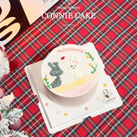 【1316】手绘灰白兔子 商品图0