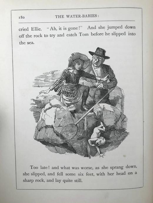 1886年 查尔斯·金斯利《水孩子》 100幅插图 漆布精装大32开 商品图6