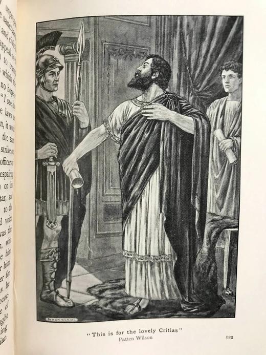 1910年 色诺芬故事集 16幅插图 漆布精装32开 商品图8